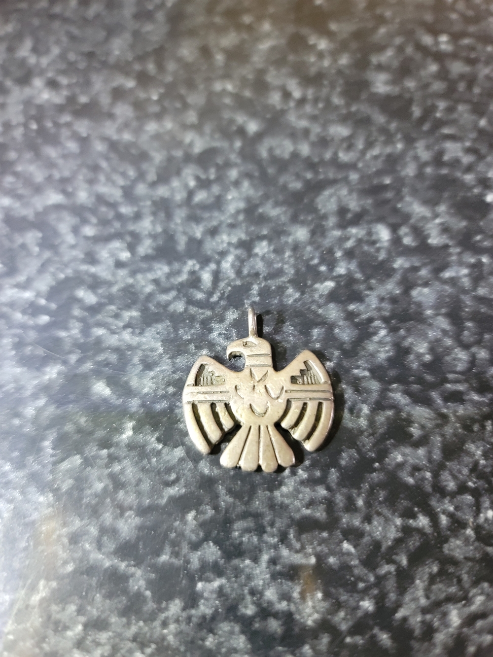 Vintage Thunderbird charm Silver Tone